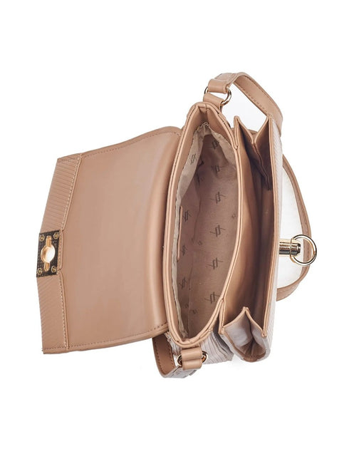 Verde Γυναικεία Τσάντα Χιαστί 16-6775 Φυσικό Ρόζ